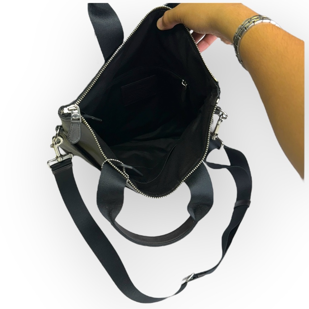 COACH Mens Signature Foldover City Tote 71796 Mahogany Brown New With Tag - Picture 8 of 12